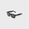 Black Frame 45 Sunglasses in Acetate Black Frame 45 Sunglasses in Acetate