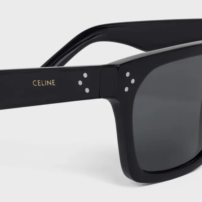 Black Frame 45 Sunglasses in Acetate Black Frame 45 Sunglasses in Acetate