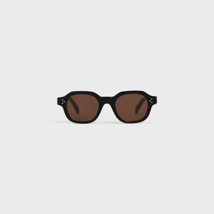 Black Frame 60 Sunglasses in Acetate Black Frame 60 Sunglasses in Acetate