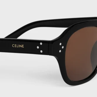 Black Frame 60 Sunglasses in Acetate