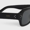 Black Frame 61 Sunglasses in Acetate Black Frame 61 Sunglasses in Acetate