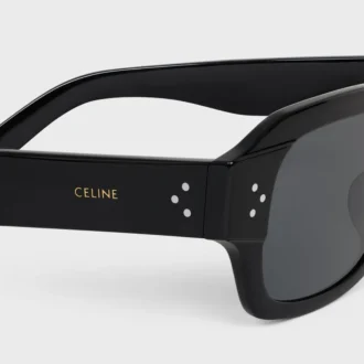 Black Frame 61 Sunglasses in Acetate