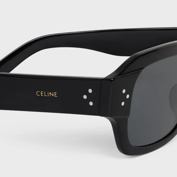 Black Frame 61 Sunglasses in Acetate Black Frame 61 Sunglasses in Acetate