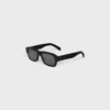 Black Frame 61 Sunglasses in Acetate Black Frame 61 Sunglasses in Acetate