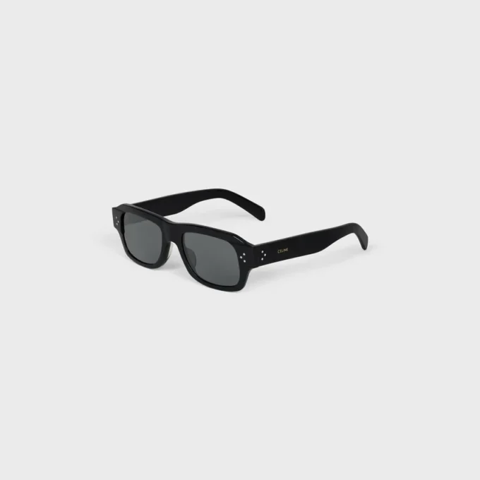 Black Frame 61 Sunglasses in Acetate Black Frame 61 Sunglasses in Acetate