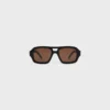 Black Frame 62 Sunglasses in Acetate Black Frame 62 Sunglasses in Acetate