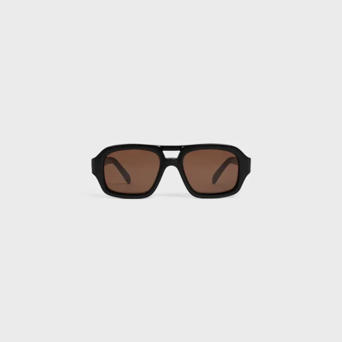 Black Frame 62 Sunglasses in Acetate Black Frame 62 Sunglasses in Acetate
