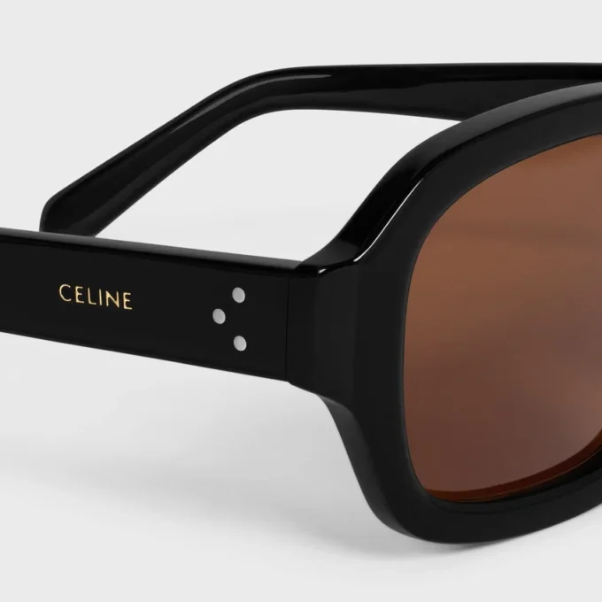 Black Frame 62 Sunglasses in Acetate Black Frame 62 Sunglasses in Acetate