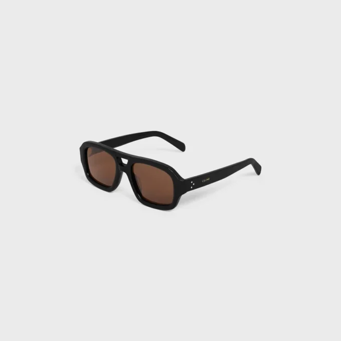 Black Frame 62 Sunglasses in Acetate Black Frame 62 Sunglasses in Acetate