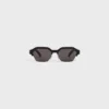 Black Frame 63 Sunglasses in Acetate and Metal Black Frame 63 Sunglasses in Acetate and Metal