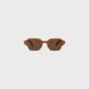 Black Frame 63 Sunglasses in Acetate and Metal Black Frame 63 Sunglasses in Acetate and Metal