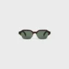 Black Frame 63 Sunglasses in Acetate and Metal Black Frame 63 Sunglasses in Acetate and Metal