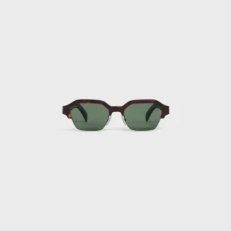 Black Frame 63 Sunglasses in Acetate and Metal Black Frame 63 Sunglasses in Acetate and Metal