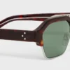 Black Frame 63 Sunglasses in Acetate and Metal Black Frame 63 Sunglasses in Acetate and Metal