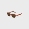 Black Frame 63 Sunglasses in Acetate and Metal Black Frame 63 Sunglasses in Acetate and Metal