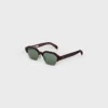 Black Frame 63 Sunglasses in Acetate and Metal Black Frame 63 Sunglasses in Acetate and Metal