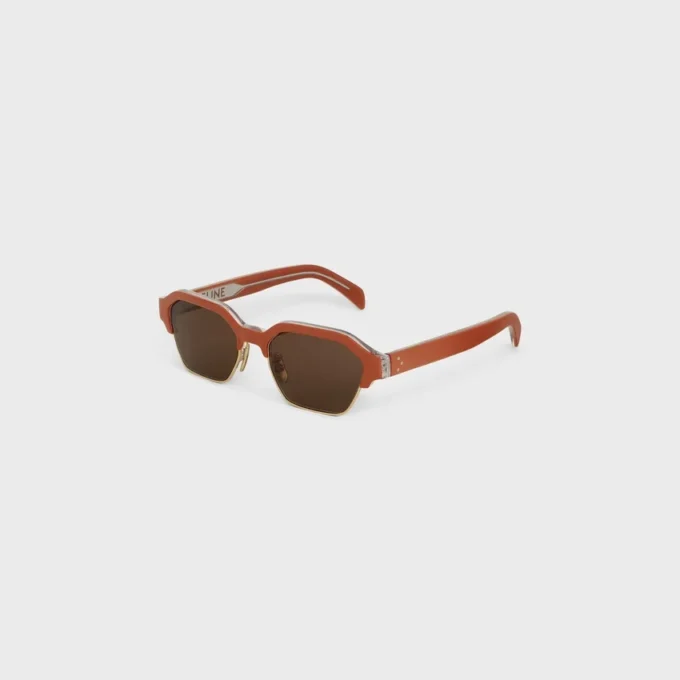 Black Frame 63 Sunglasses in Acetate and Metal Black Frame 63 Sunglasses in Acetate and Metal