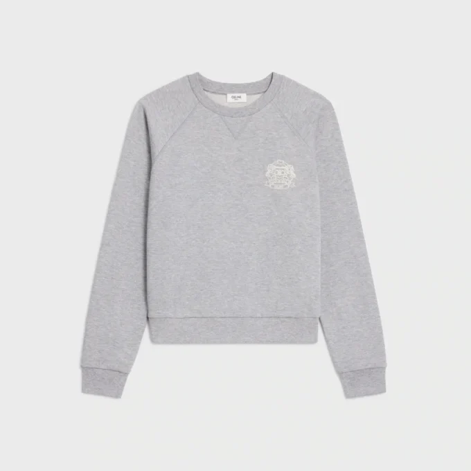 Blason Sweatshirt in Cashmere Cotton Blason Sweatshirt in Cashmere Cotton