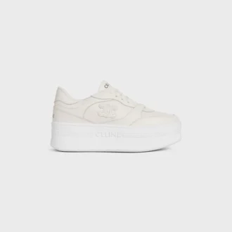 Block Wedge Sneaker in Calfskin