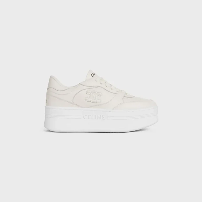 Block Wedge Sneaker in Calfskin Block Wedge Sneaker in Calfskin