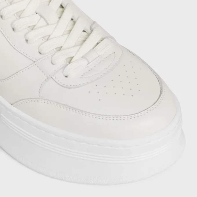 Block Wedge Sneaker in Calfskin Block Wedge Sneaker in Calfskin