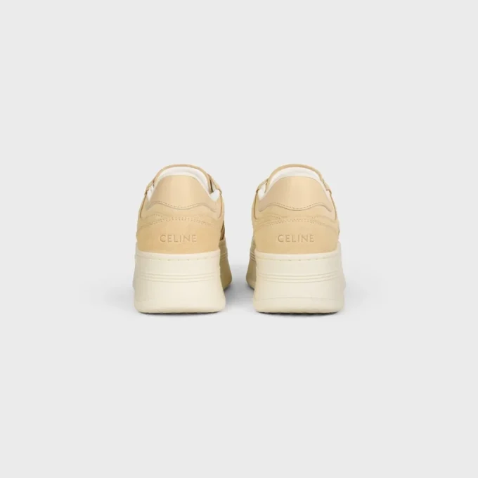 Block Wedge Sneaker in Suede Calfskin and Calfskin Block Wedge Sneaker in Suede Calfskin and Calfskin