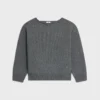 Boatneck Sweater in Wool and Cashmere Boatneck Sweater in Wool and Cashmere