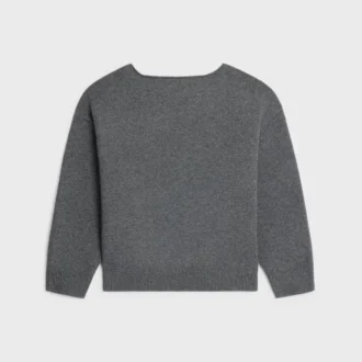 Boatneck Sweater in Wool and Cashmere