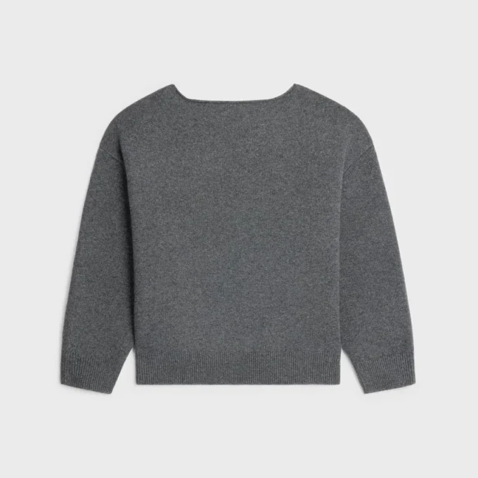 Boatneck Sweater in Wool and Cashmere Boatneck Sweater in Wool and Cashmere