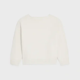 Boatneck Sweater in Wool and Cashmere
