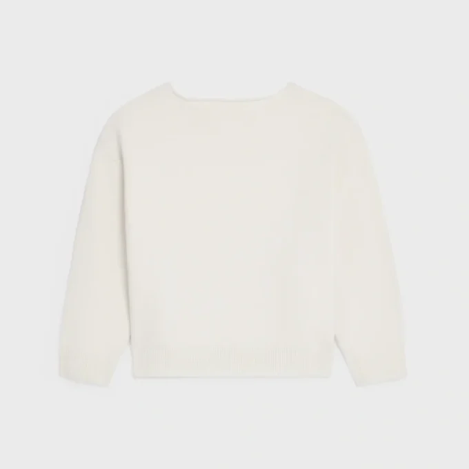 Boatneck Sweater in Wool and Cashmere Boatneck Sweater in Wool and Cashmere