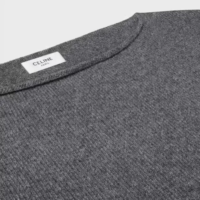 Boatneck Sweater in Wool and Cashmere Boatneck Sweater in Wool and Cashmere