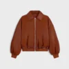 Bomber Jacket in Soft Lambskin Bomber Jacket in Soft Lambskin