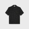 Bowling Shirt in Micro Triomphe Print Viscose Bowling Shirt in Micro Triomphe Print Viscose