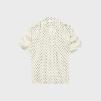 Bowling Shirt in Micro Triomphe Print Viscose
