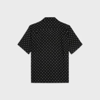 Bowling Shirt in Micro Triomphe Print Viscose