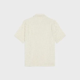 Bowling Shirt in Micro Triomphe Print Viscose