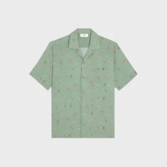 Bowling Shirt in Paisley Print Viscose