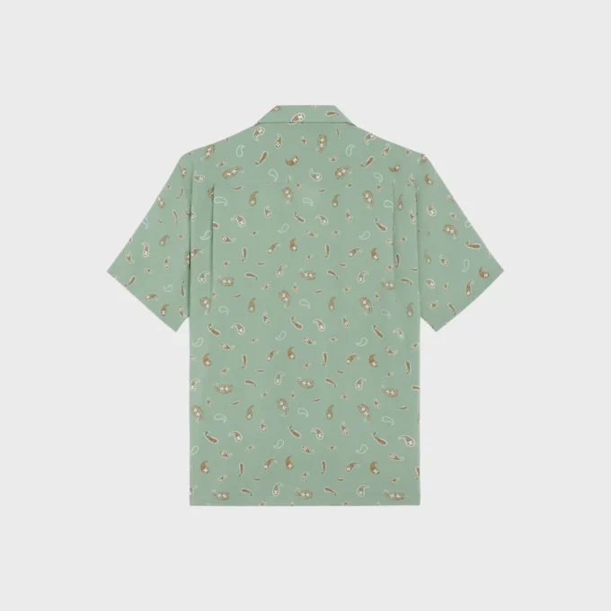 Bowling Shirt in Paisley Print Viscose