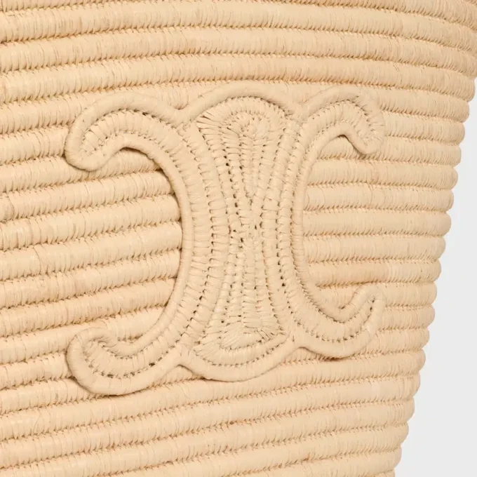 Braided Panier in Raffia