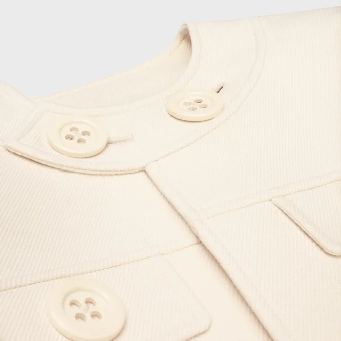 Brompton Jacket in Wool Silk Gabardine Brompton Jacket in Wool Silk Gabardine