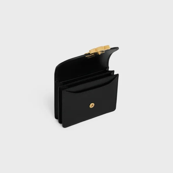 Business Card Holder Triomphe in Shiny Calfskin
