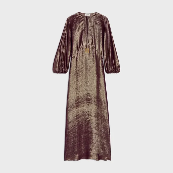 Caftan Dress in Lama Silk Caftan Dress in Lama Silk