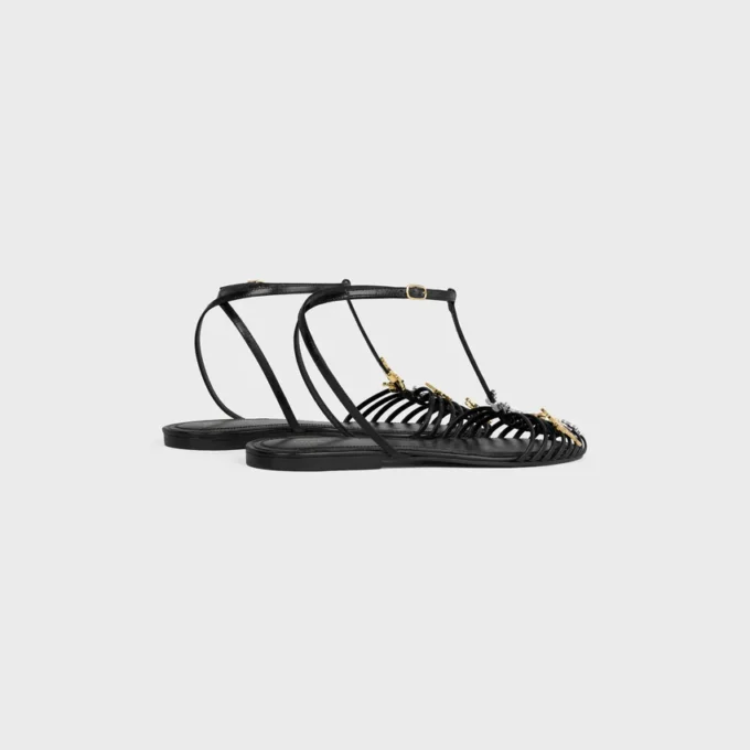 Cage Flat Sandal in Goatskin Cage Flat Sandal in Goatskin