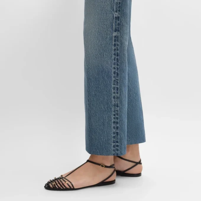 Cage Flat Sandal in Goatskin Cage Flat Sandal in Goatskin