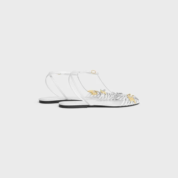 Cage Flat Sandal in Goatskin Cage Flat Sandal in Goatskin
