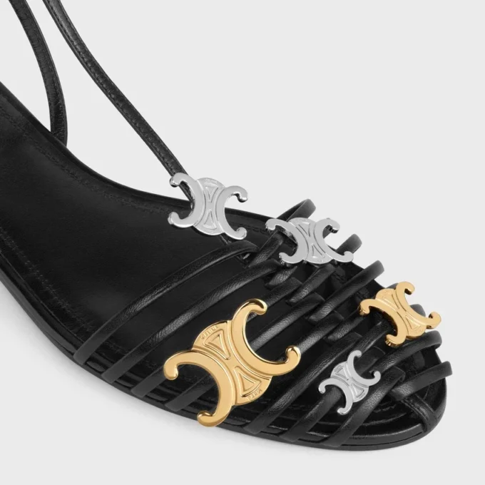 Cage Flat Sandal in Goatskin Cage Flat Sandal in Goatskin