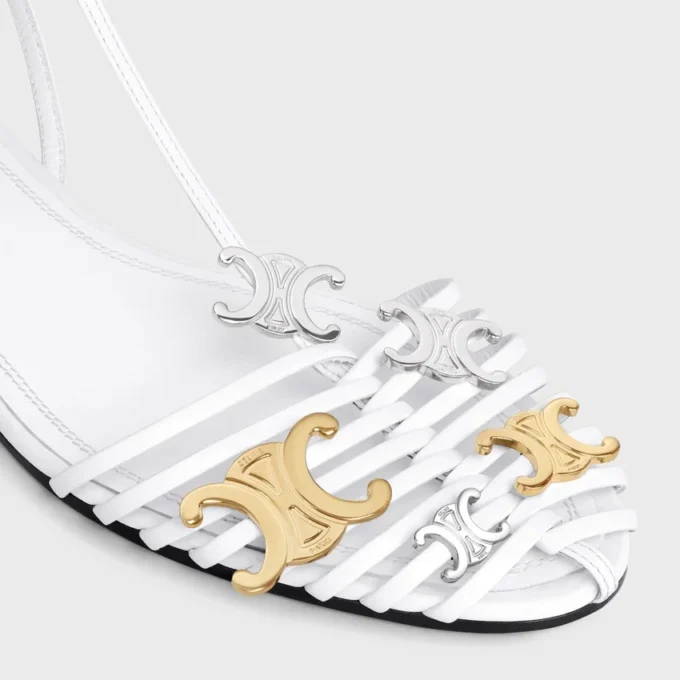 Cage Flat Sandal in Goatskin Cage Flat Sandal in Goatskin
