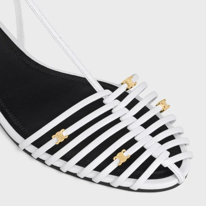 Cage Flat Sandal in Goatskin Cage Flat Sandal in Goatskin