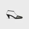 Cage Heeled Sandal in Goatskin Cage Heeled Sandal in Goatskin
